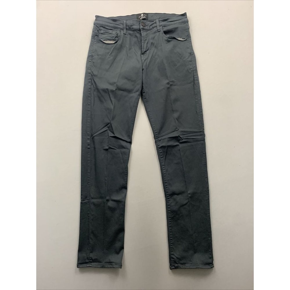 7 For All Mankind Luxe Sport Men's Blue Slimmy Slim Fit Jeans Size 34